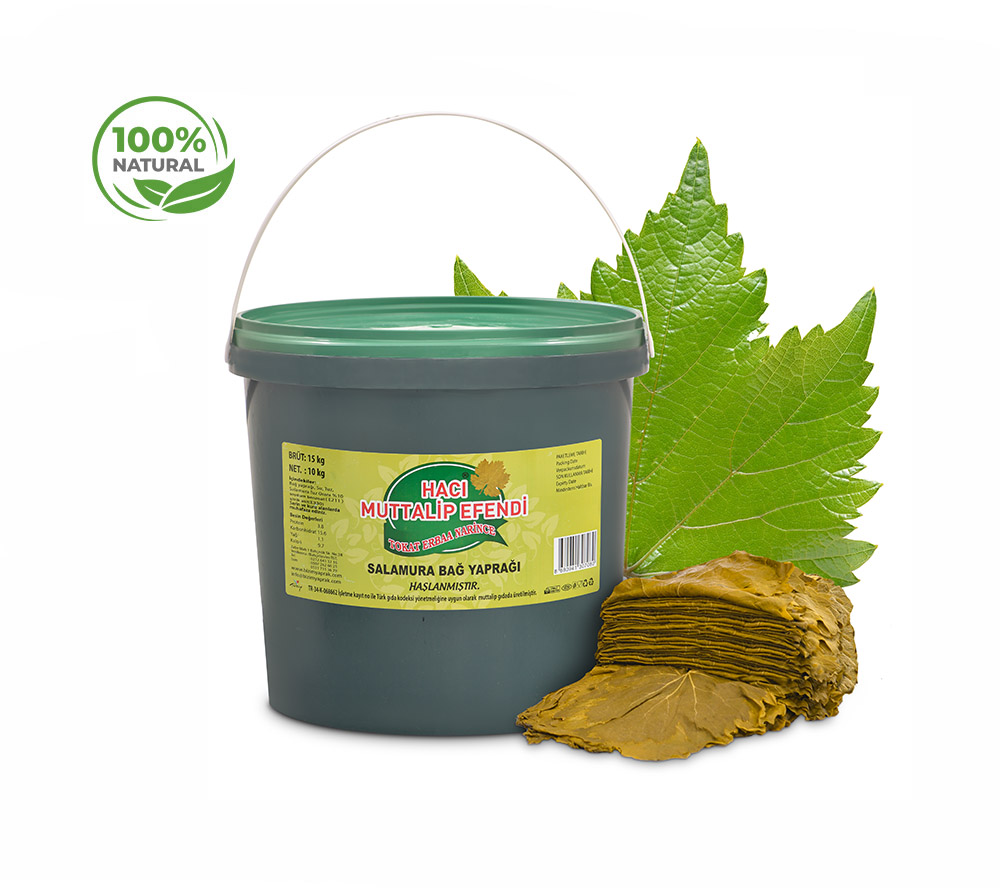 10 Kg Net 15 Kg Brüt Açık Kova Salamura Yaprak